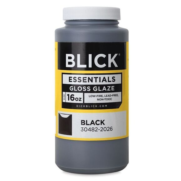 NWT Blick Essentials Gloss Glaze Pint Black - Picture 1 of 2
